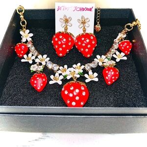 Betsey Johnson necklace and earring set